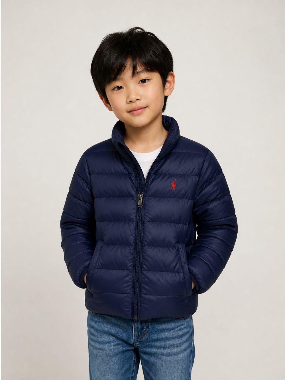 Giubbino per bambino Polo Ralph Lauren KIds blu con logo Polo Pony 322B15066 001 Ralph Lauren kids