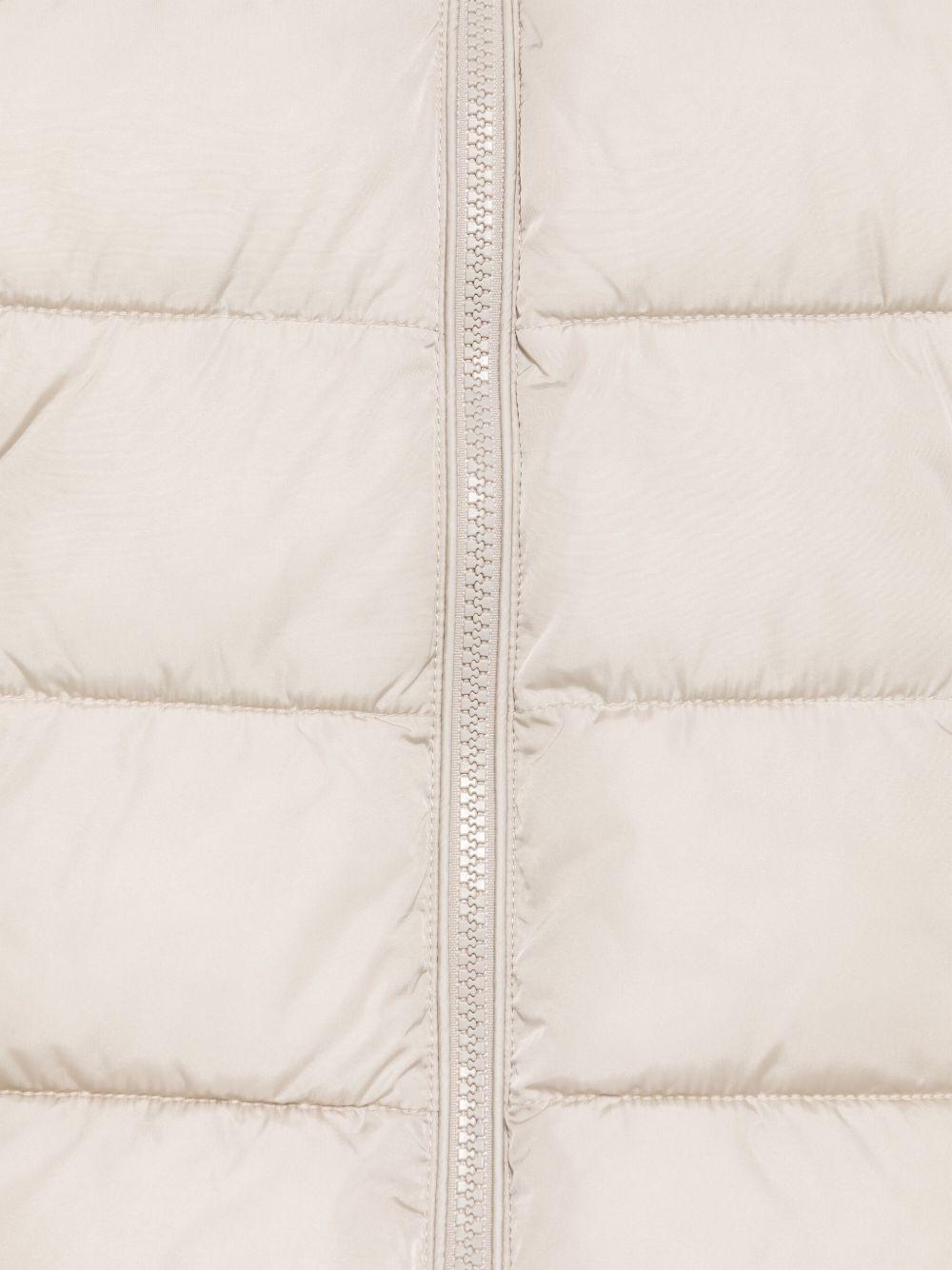 Cappotto per bambina Save The Duck Kids Tiri beige con effetto opaco J40270G MEGA21 40019 SAVE THE DUCK KIDS