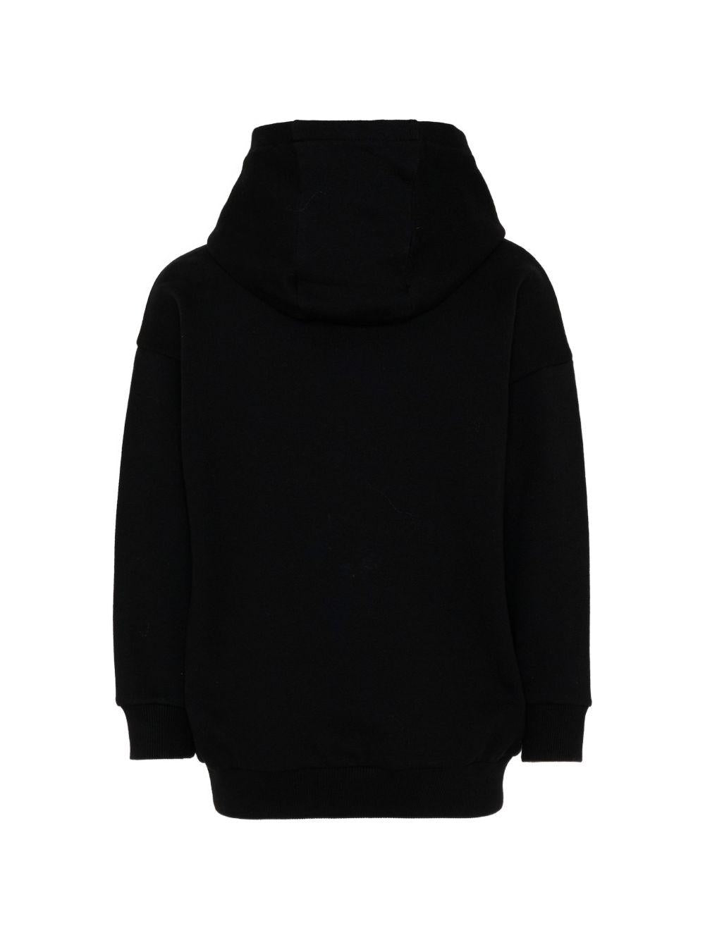 Felpa per bambino Balmain Kids nera con stampa slogan BZ4H00 Z3183 930BC BALMAIN KIDS