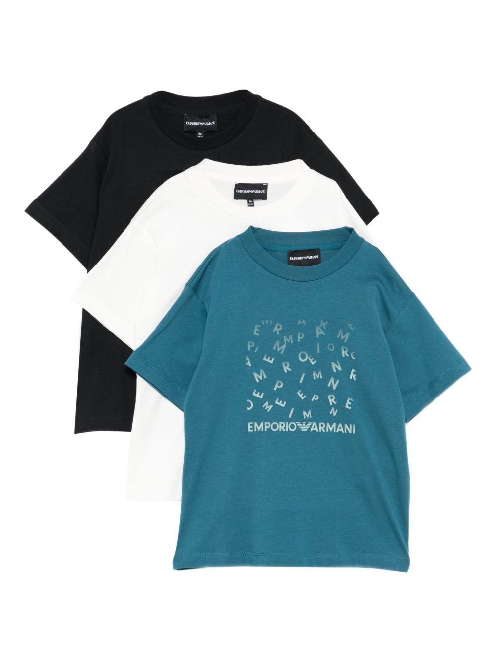 Set tre pezzi per bambino Emporio Armani Kids multicolor con fantasie diverse EB001319 AF14503 MB005 EMPORIO ARMANI KIDS