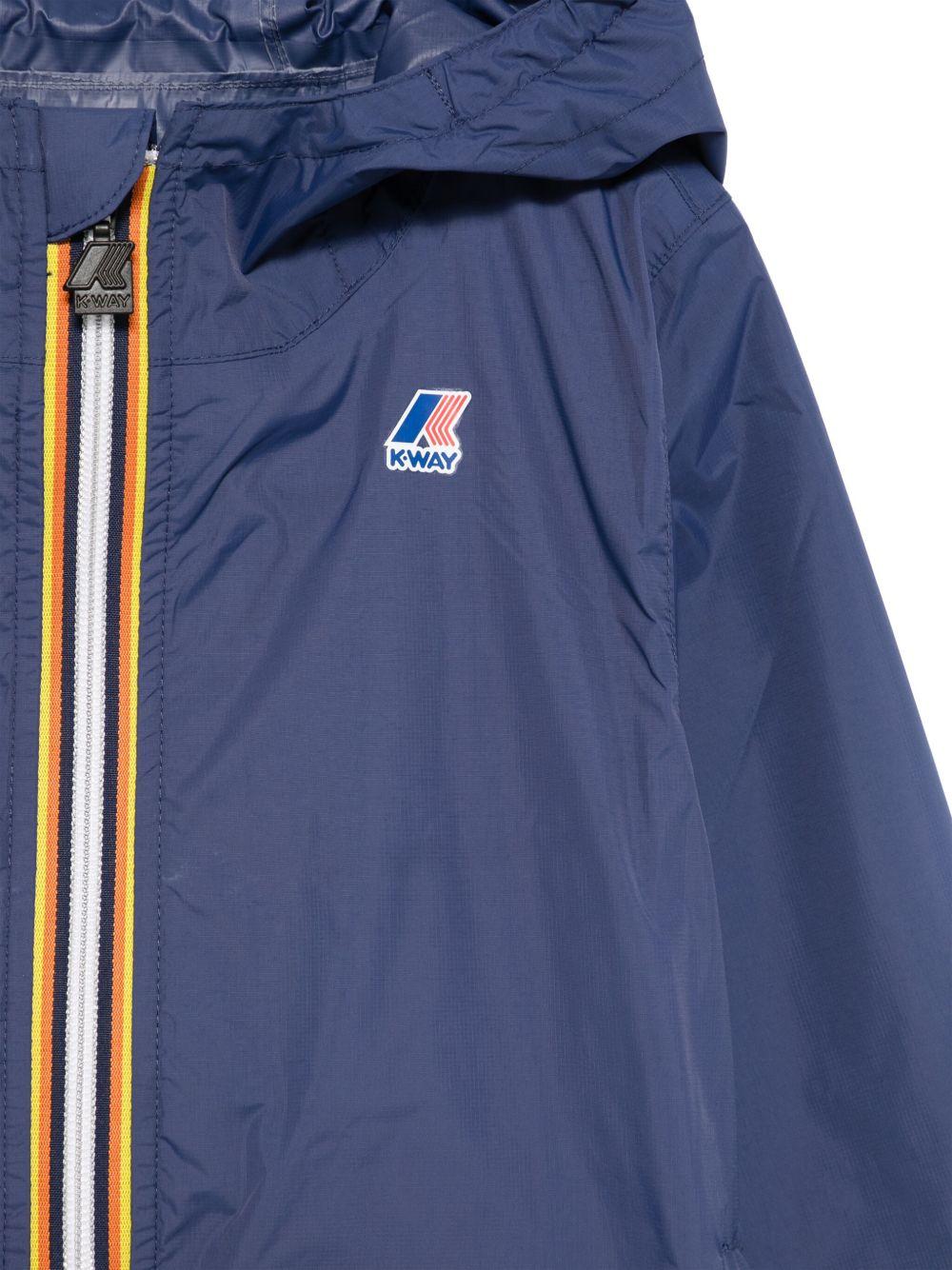 Giacca P. Le Vrai Claude 4.0 per bambini K Way Kids blu con cappuccio K61336W B67 K-WAY KIDS