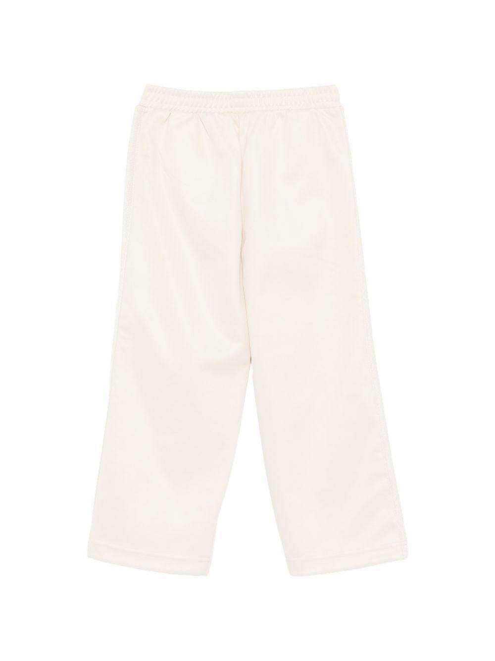 Pantatuta Palm Angels Kids bianco crema con stampa del logo sul davanti PBCJ002S26FAB001 092 PALM ANGELS KIDS