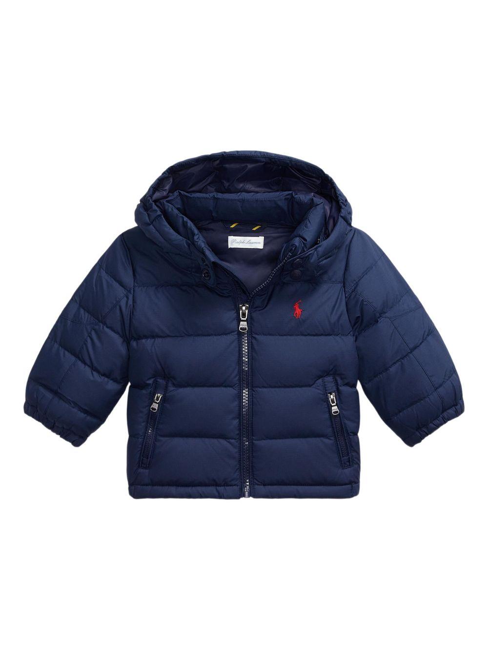 Giubbino per neonato Polo Ralph Lauren Kids blu con cappuccio 320969861 002 Ralph Lauren kids