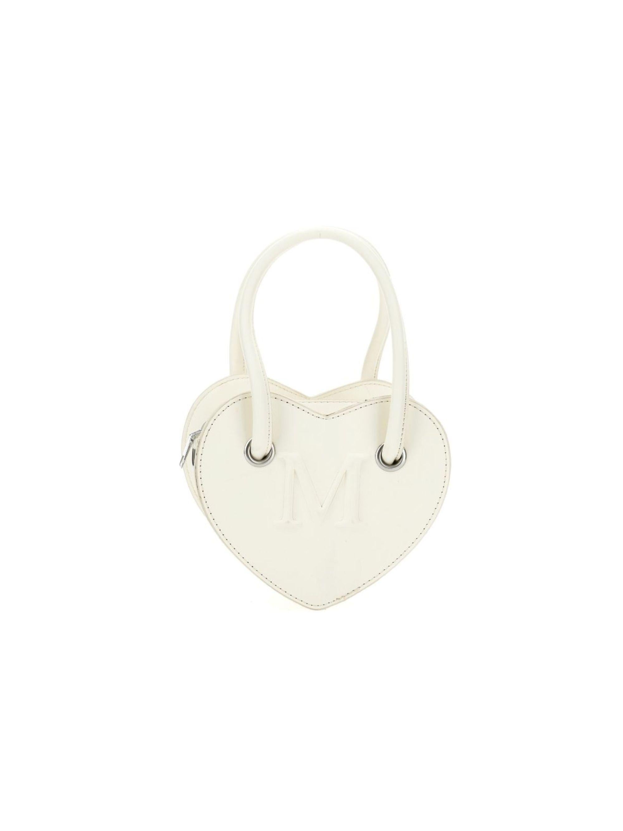 Borsa per bambina Monnalisa bianca a forma di cuore 17G002 7069 0001 MONNALISA KIDS