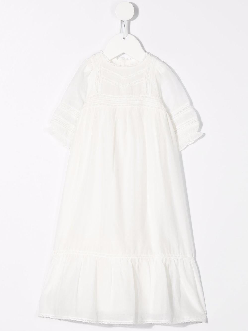 Abito battesimale per neonata Bonpoint bianco con cuffia e scarpine PEPARFUM 002 BONPOINT