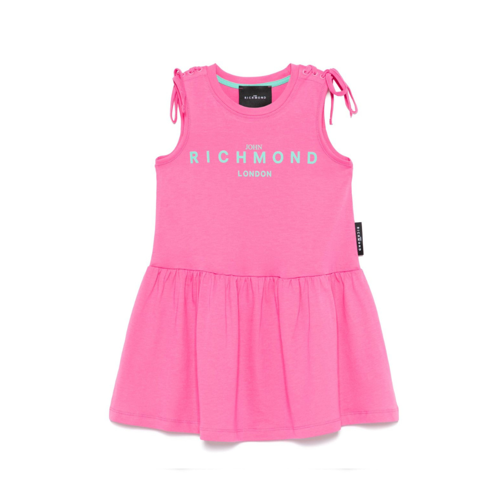 Abito per bambina John Richmond Junior fucsia con dettaglio con cinturino RGP25008VE BARBIE JOHN RICHMOND KIDS