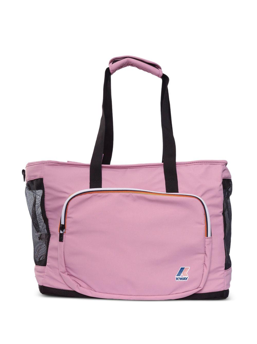 Trasportino per animali domestici Le Vrai 4.0 Marley K-Way rosa con dettaglio rete K8151XW H41 K-WAY KIDS