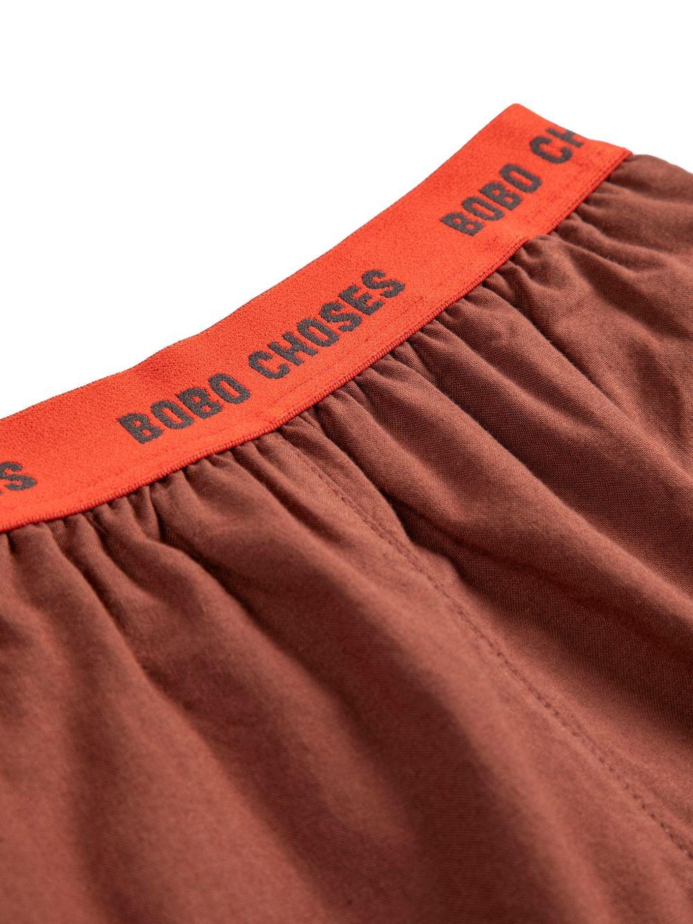 Shorts per bambino Bobo Choses marrone con vita elasticizzata B126AC145 211 BOBO CHOSES KIDS
