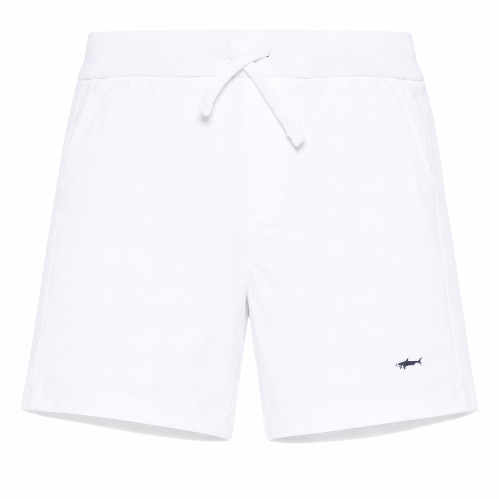 Shorts per bambino Paul & Shark Junior bianco con coulisse WUQ004LDA60 10101 PAUL & SHARK KIDS