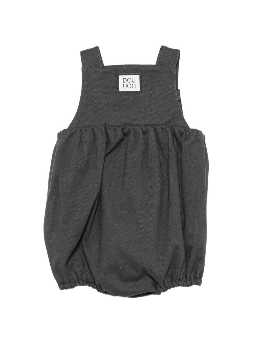 Salopette per neonato Douuod Kids grigia con dettagli arricciati DZA502 G0073 929 DOUUOD KIDS