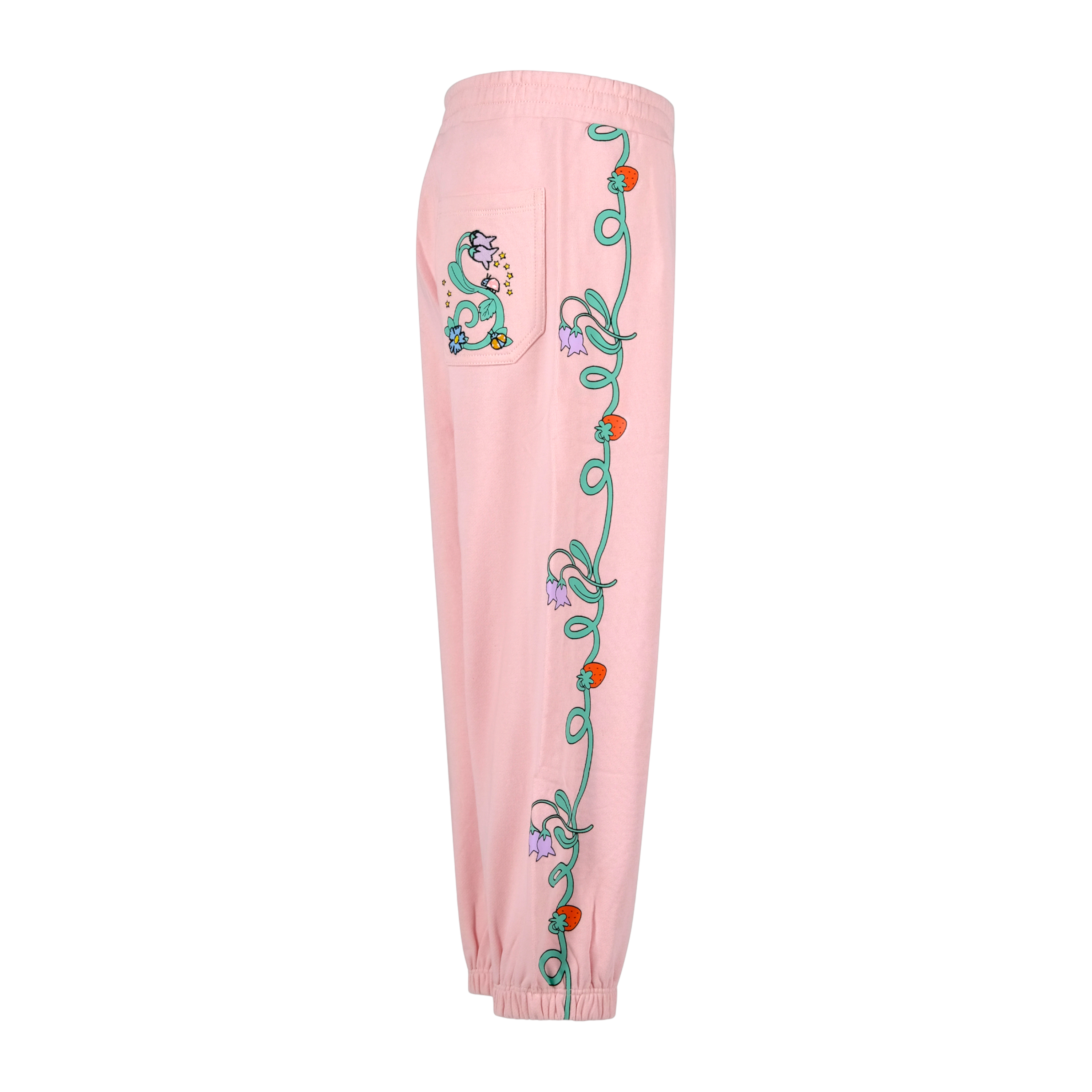 Pantaloni sportivi per bambina Stella McCartney Kids rosa con stampa floreale TY6A60 Z3409 51R STELLA McCARTNEY KIDS