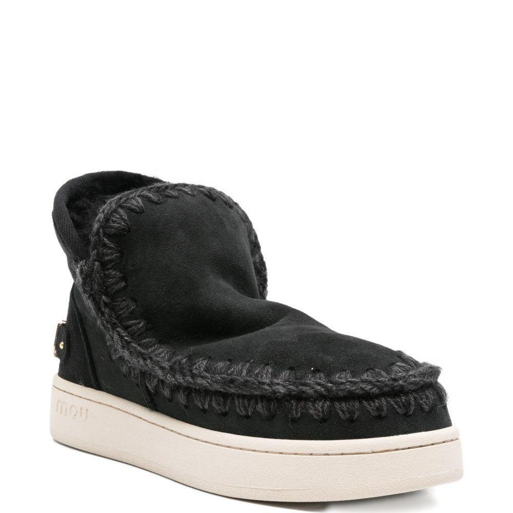 Stivali per bambina Mou Kids neri con dettaglio del logo FW741001A BKBK MOU KIDS