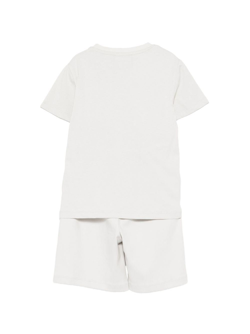 Set due pezzi per bambino John Richmond Junior grigio chiaro con dettaglio logo RBP26018CJ BLUE VAPOR JOHN RICHMOND JUNIOR