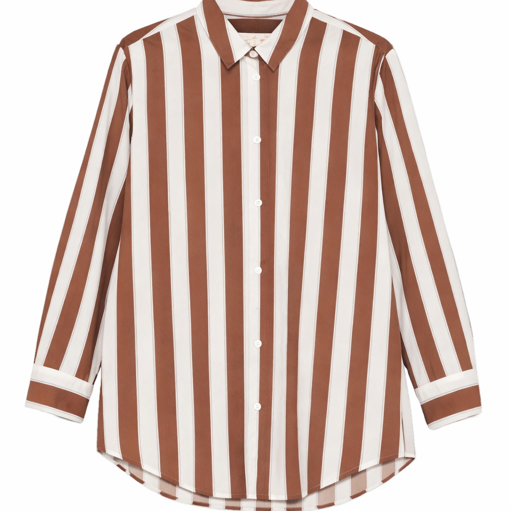 Camicia per donna MC2 Saint Barth multicolore con design a righe BRIG001 01418L MC2 ST. BARTH