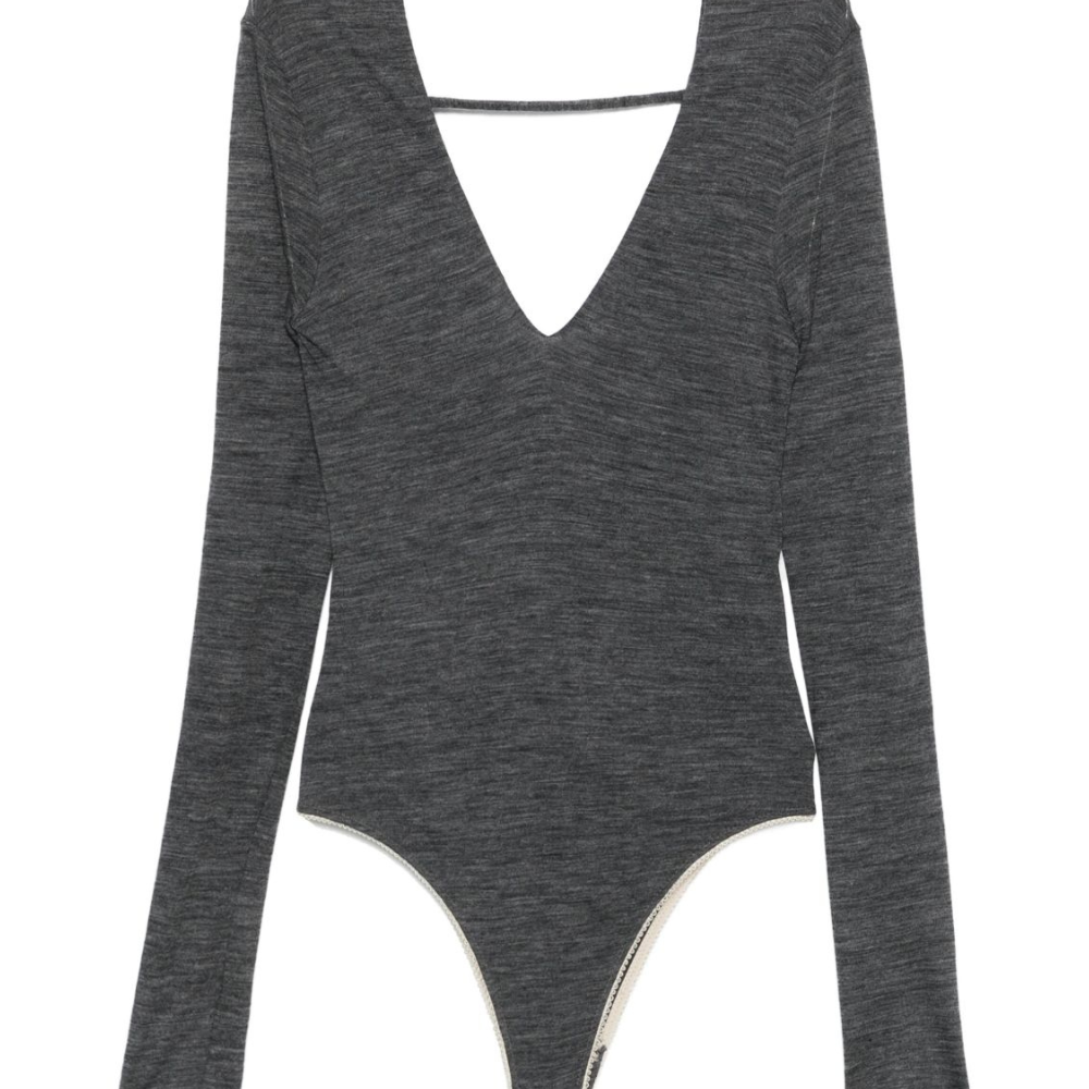 Body per donna ALYSI grigio con scollo a V 165434 A5209 AN ALYSI