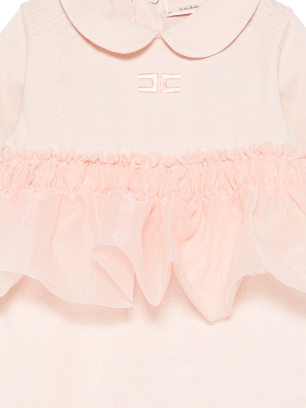 Tutina per neonata Elisabetta Franchi La Mia Bambina con ruches ENTU1560JF054 C036 ElISABETTA FRANCHI KIDS