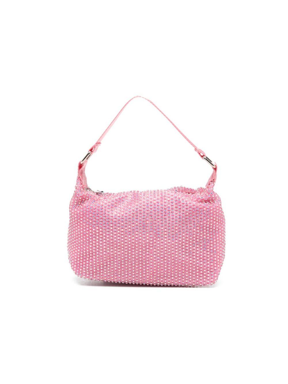 Borsa a tracolla per bambina Molo rosa con decorazioni in cristalli 7S26V105 8058 MOLO KIDS