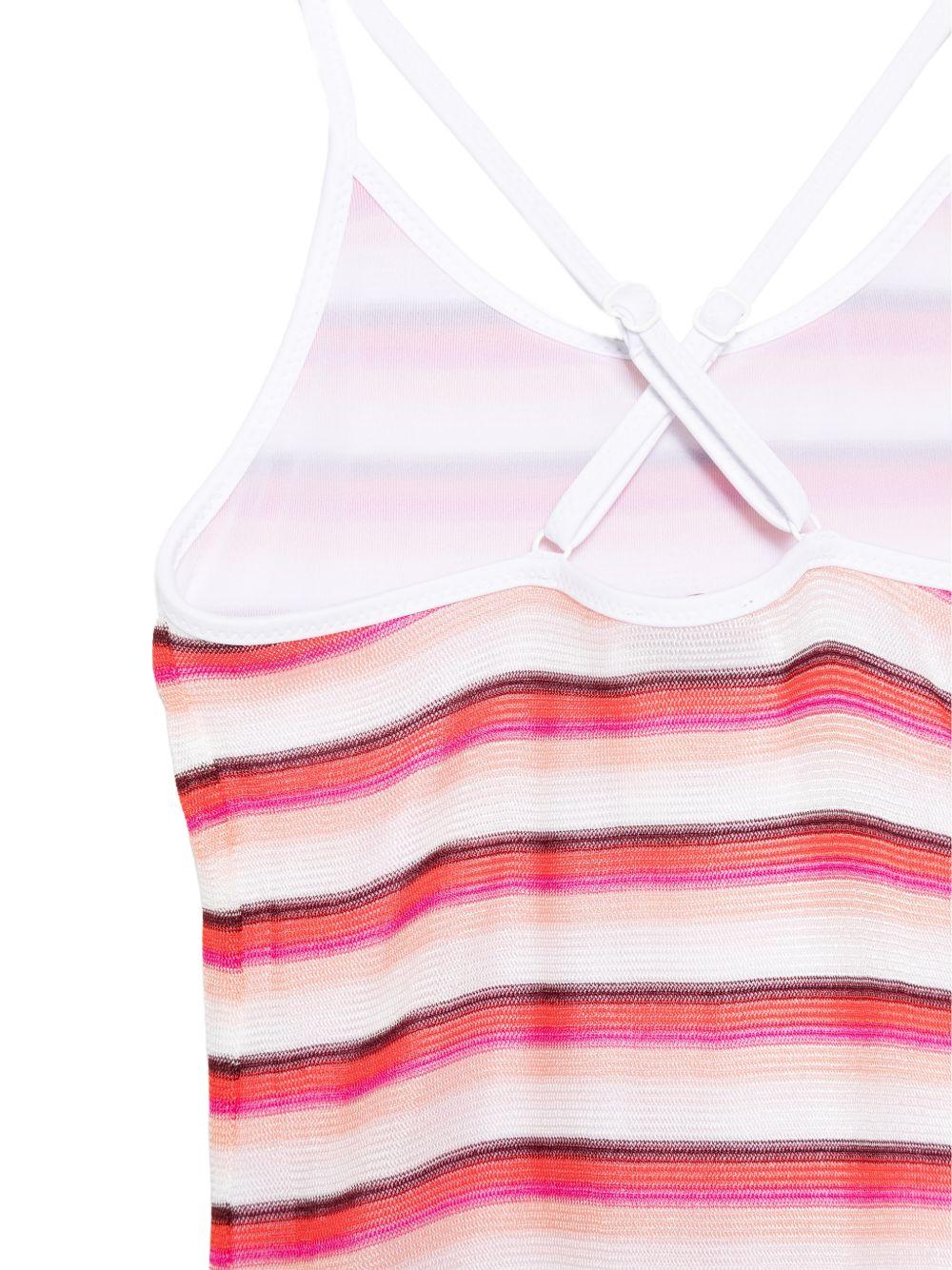 Costume da bagno per bambina Missoni Kids multicolore con spalline incrociate MYCB49 Q0117 100FU MISSONI KIDS