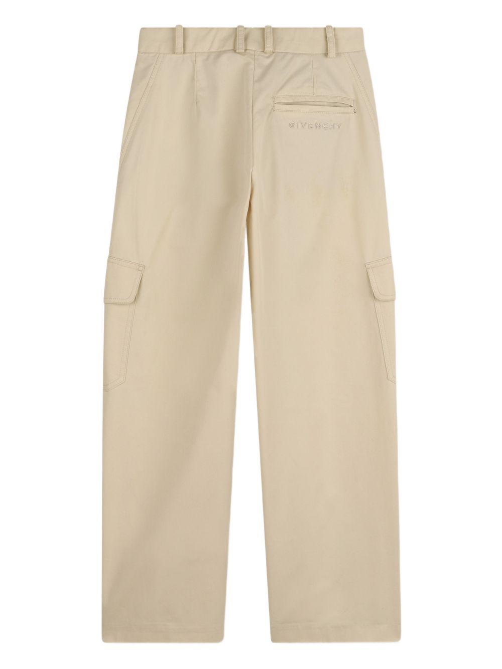 Pantaloni per bambino Givenchy Kids beige con tasche cargo H31209 192 GIVENCHY KIDS