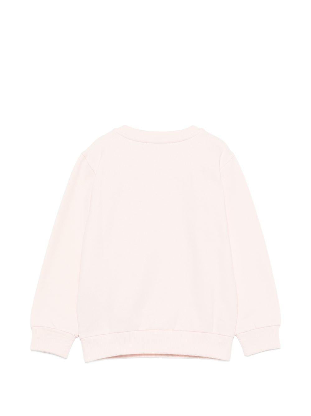 Felpa per bambina Balmain Kids rosa con bottoni decorati BZ4B30 Z3183 508OR BALMAIN KIDS