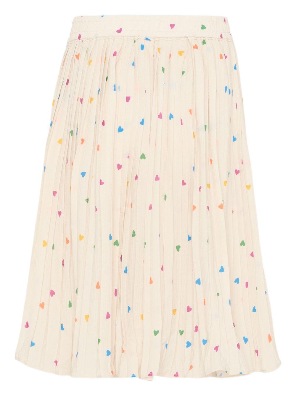 Gonna per bambina Molo avorio con stampa cuoricini all-over 2S26D108 9537 MOLO KIDS