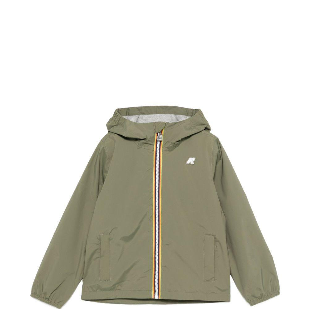 Giubbino P.Jack per bambino K-WAY Kids verde con tessuto fodera jersey K41335W V15 K-WAY KIDS