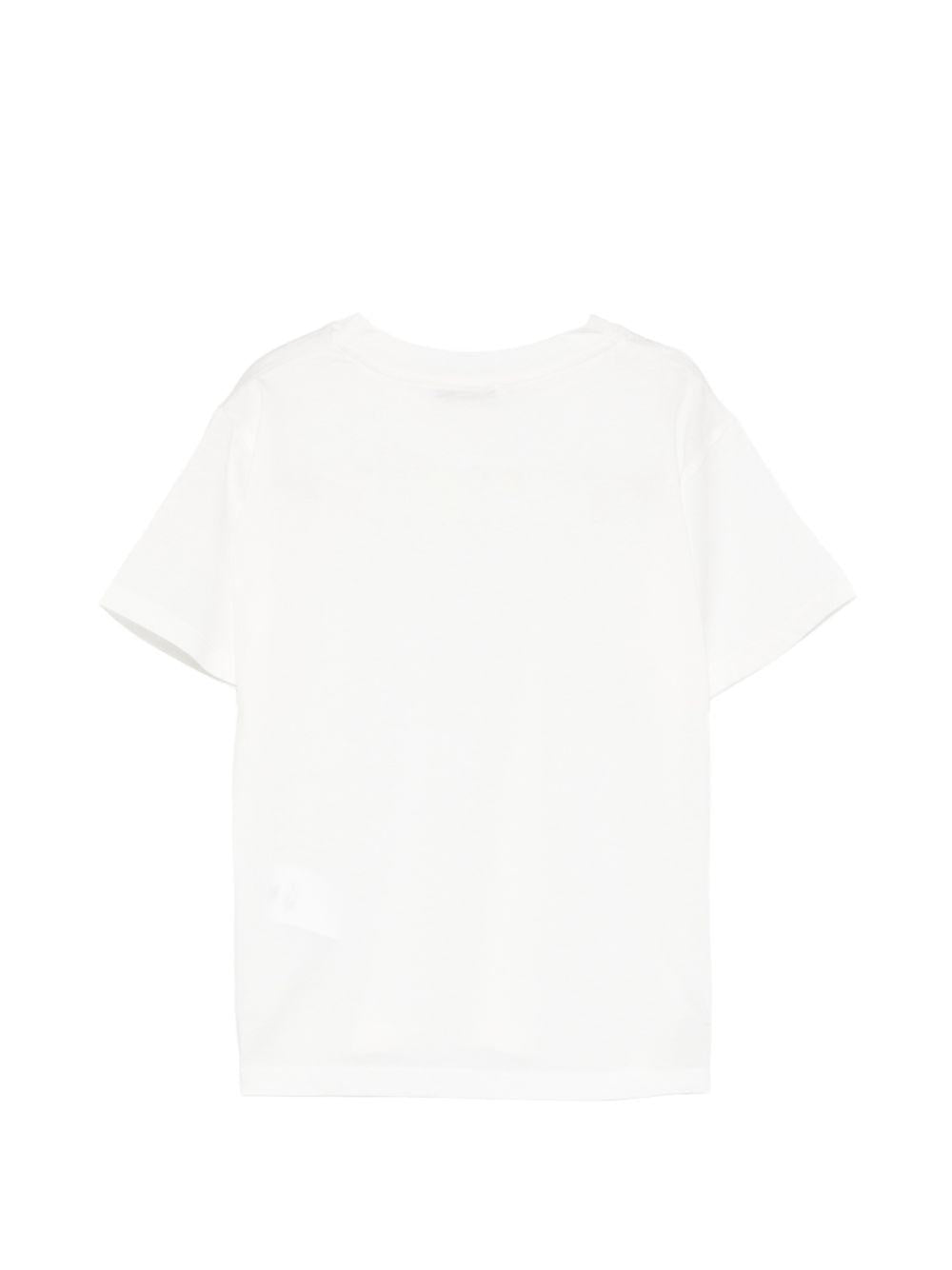 T-shirt per bambino Paolo Pecora Kids bianco con maniche corte PP4222 GESSO PAOLO PECORA KIDS