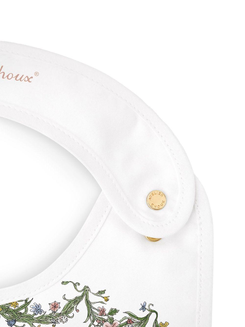 Bavaglino per neonati Atelier Choux bianco con stampa BI-CS-TAO R-U ATELIER CHOUX PARIS KIDS