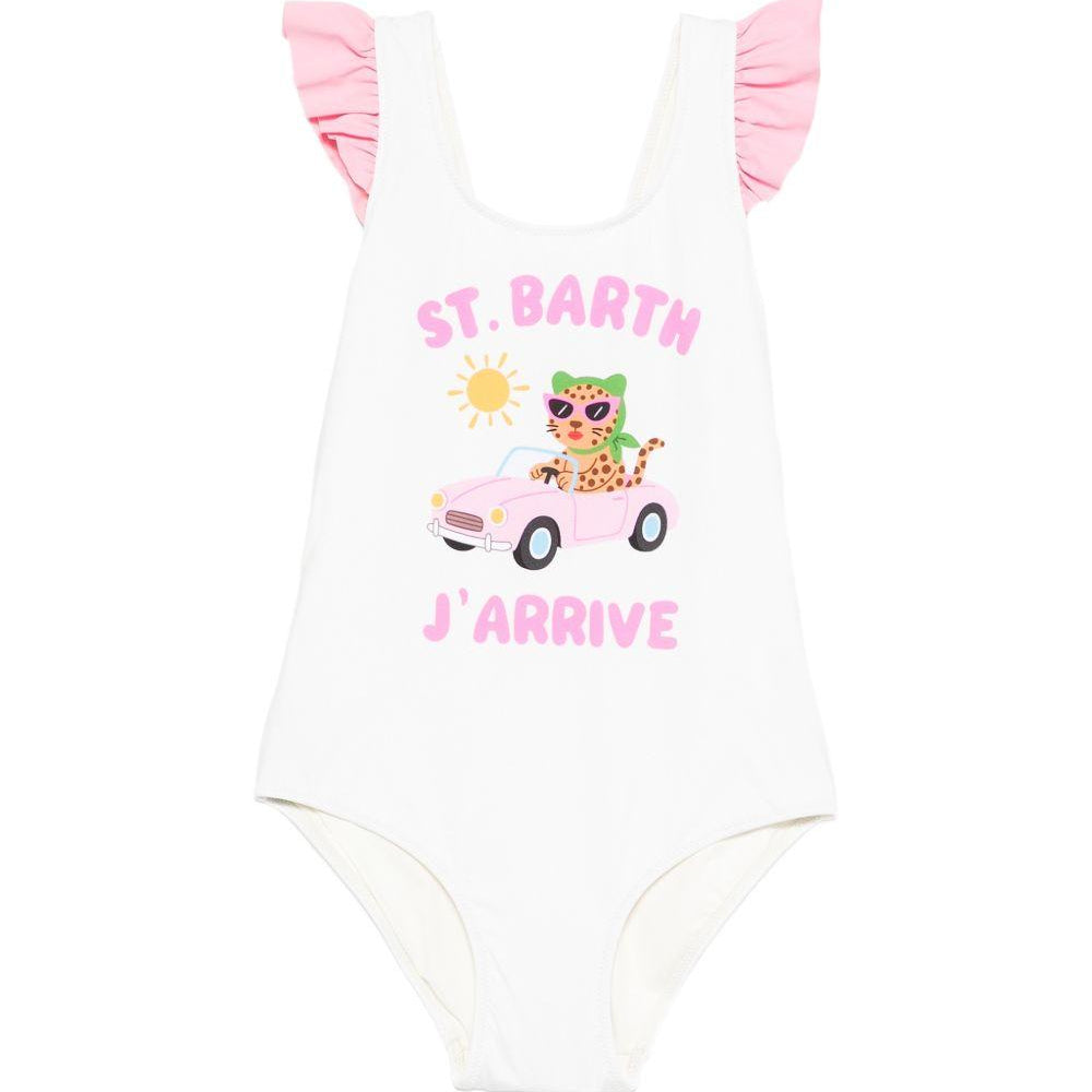 Costume da bambino MC2 Saint barth Kids beige con cinghie CARO001 03866L MC2 ST. BARTH KIDS