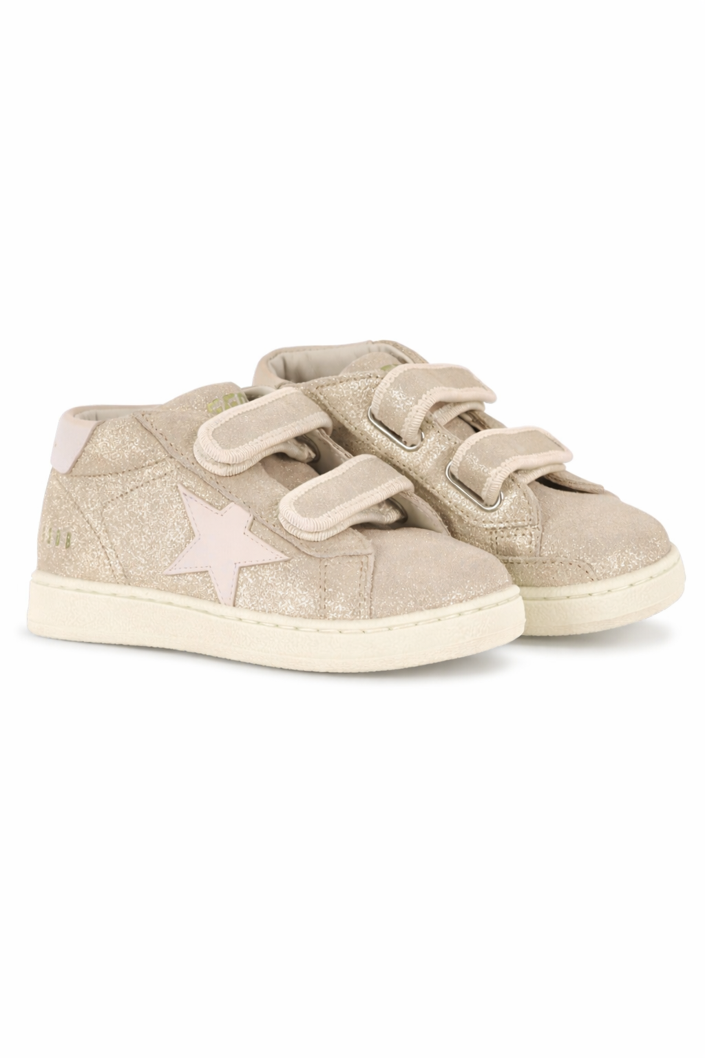 Sneakers per bambina Golden Goose Kids Glitter Stars rosa con effetto glitter F00386F007413 15775 GOLDEN GOOSE KIDS