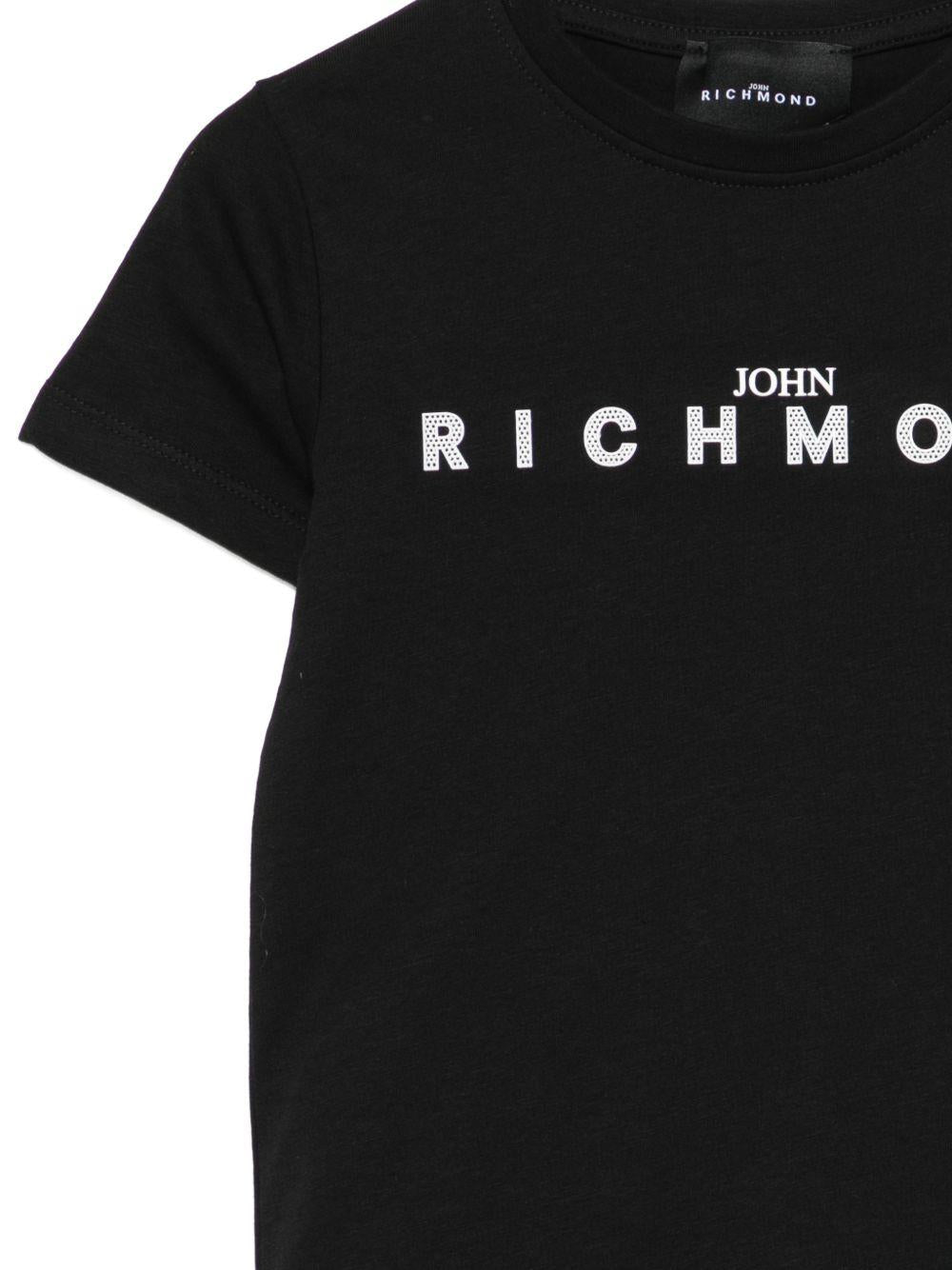 Set 2 pezzi per bambino John Richmond Junior neri con dettaglio logo RBP26018CJ BLACK JOHN RICHMOND JUNIOR