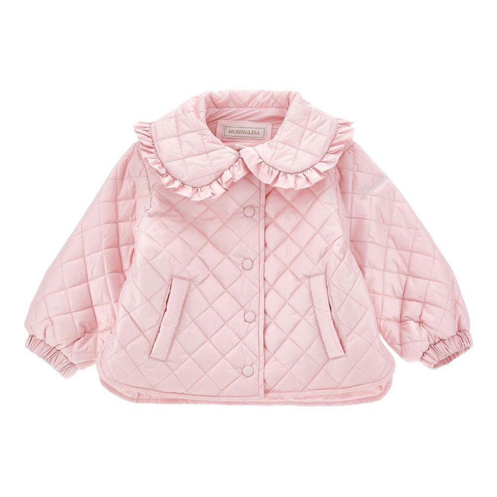 Giubbino per neonata Monnalisa rosa con design trapuntato 37G102 7027 0090 MONNALISA KIDS
