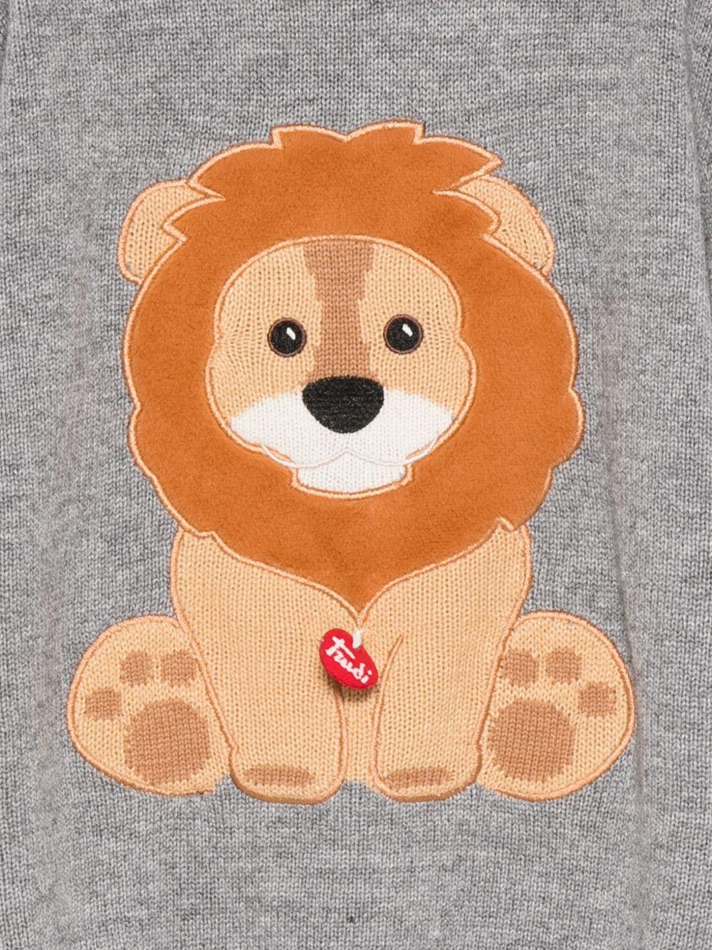 Maglione per bambino MC2 Saint Barth Kids nero con ricamo Grinch sul davanti DOU0001 02490I MC2 ST. BARTH KIDS