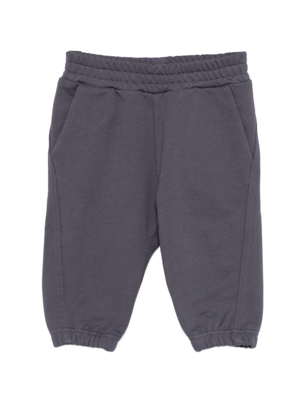 Pantaloni sportivi per neonato Givenchy Kids grigi con logo sul retro H31192 061 GIVENCHY KIDS