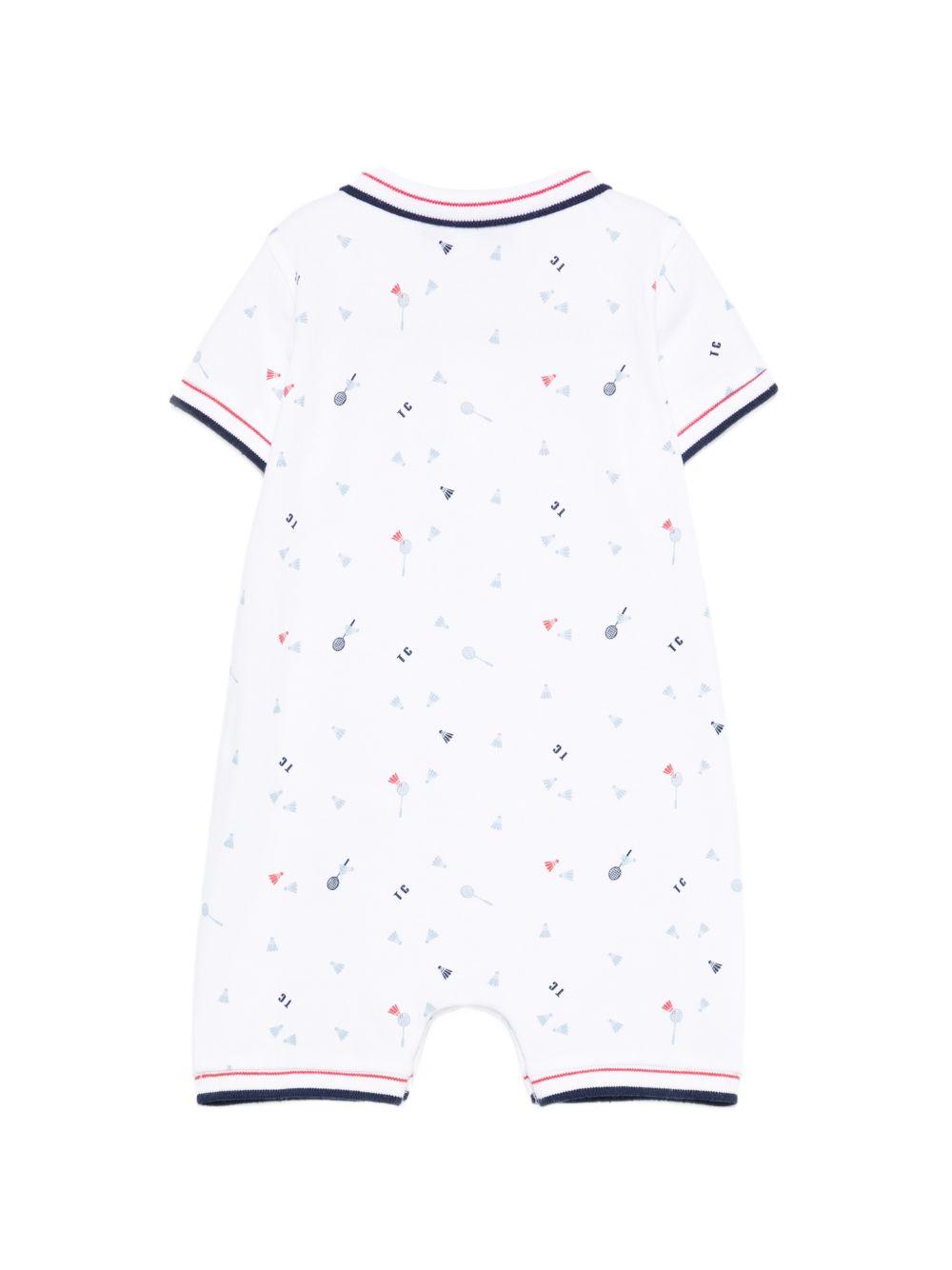 Tutina per neonato Tartine & Chocolat bianca con stampa grafica CC30011 01 TArtine & Chocolat KIDS