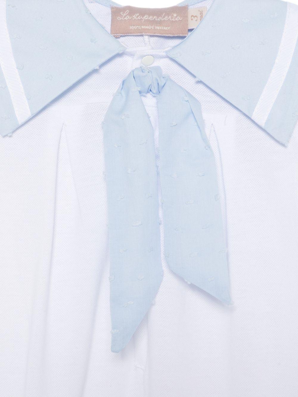 Tutina per neonato La Stupenderia bianca con dettaglio fiocco 2TBTT55 U39 LA STUPENDERIA