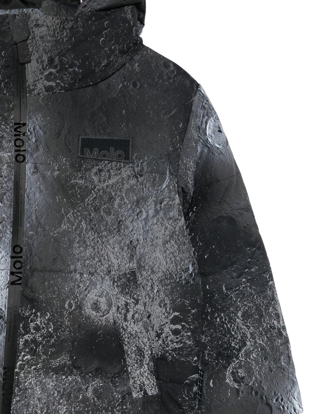 Giubbino Hilo per bambino Molo nero con stampa all-over 5W25M305 9371 MOLO
