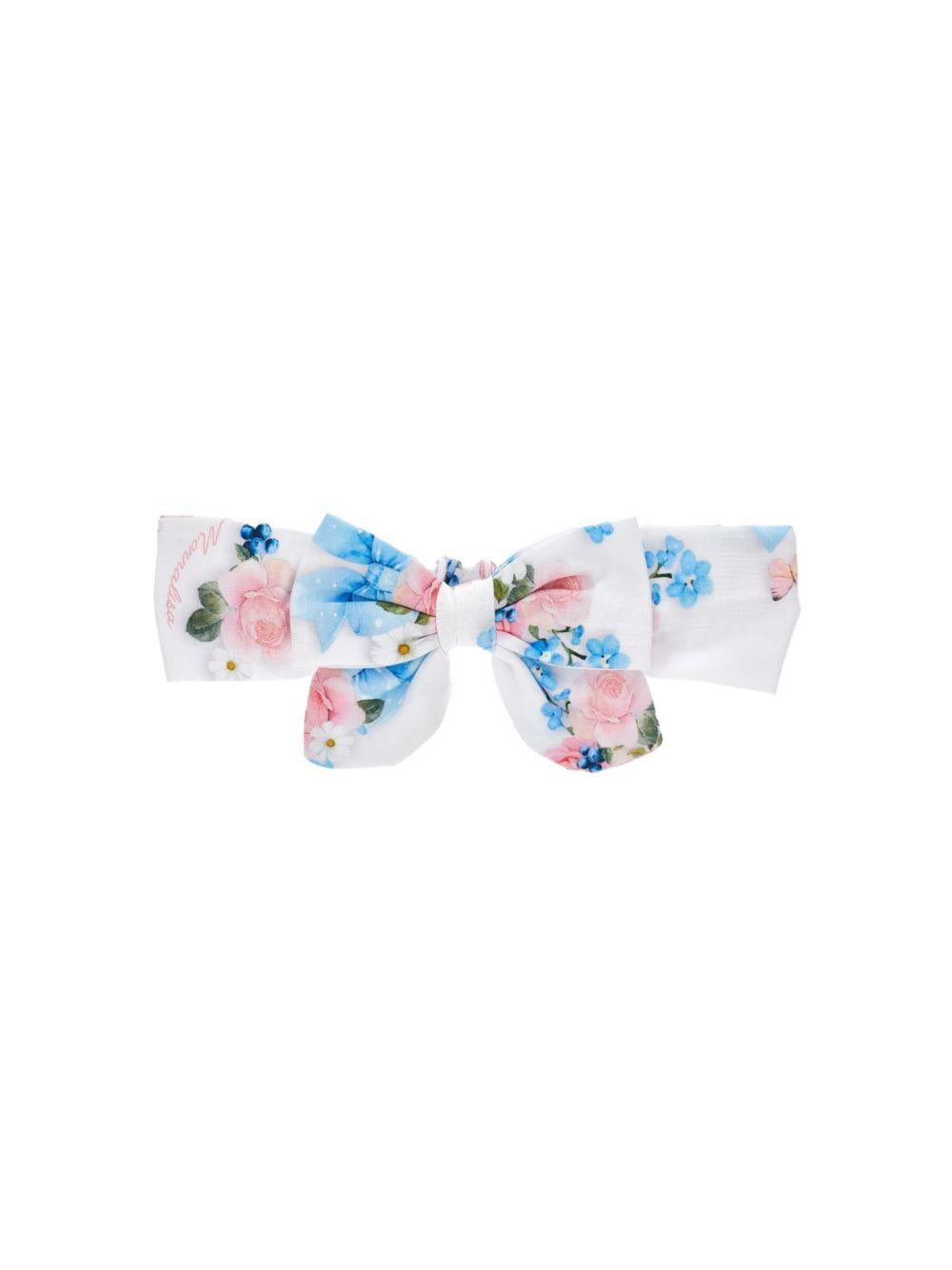 Fascia per neonata Monnalisa bianco con stampa fiori 39G001 7653 0099 MONNALISA KIDS
