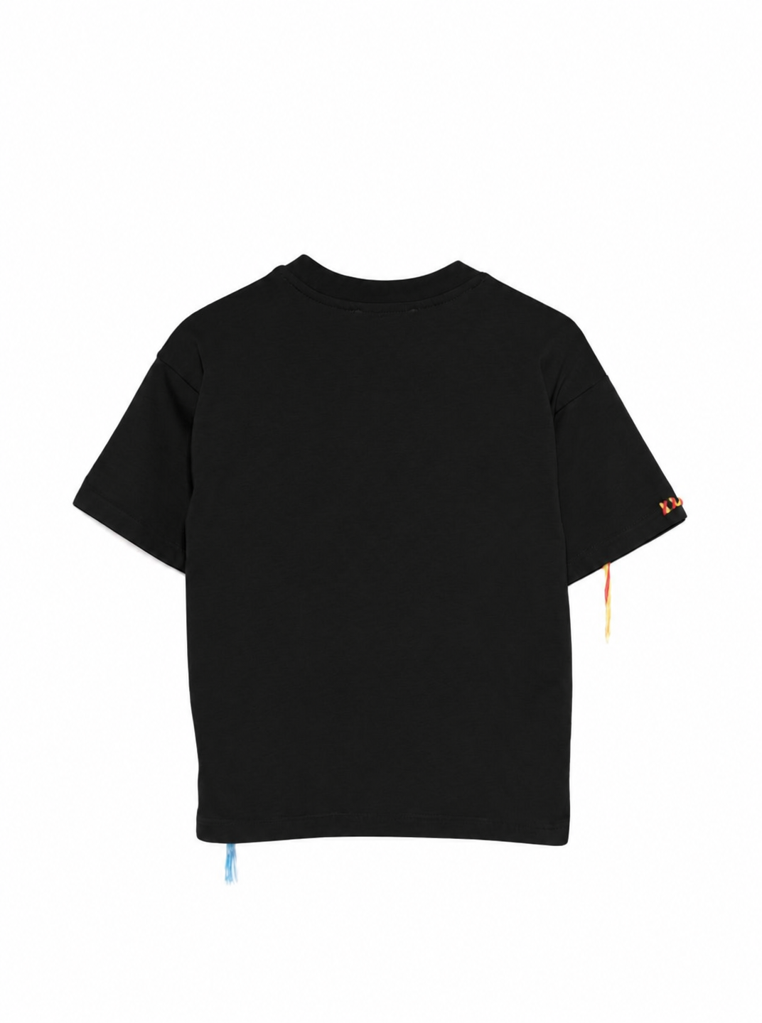 T-shirt per bambina MSGM Kids nera con dettaglio logo S6MSJUTH136 110 MSGM KIDS