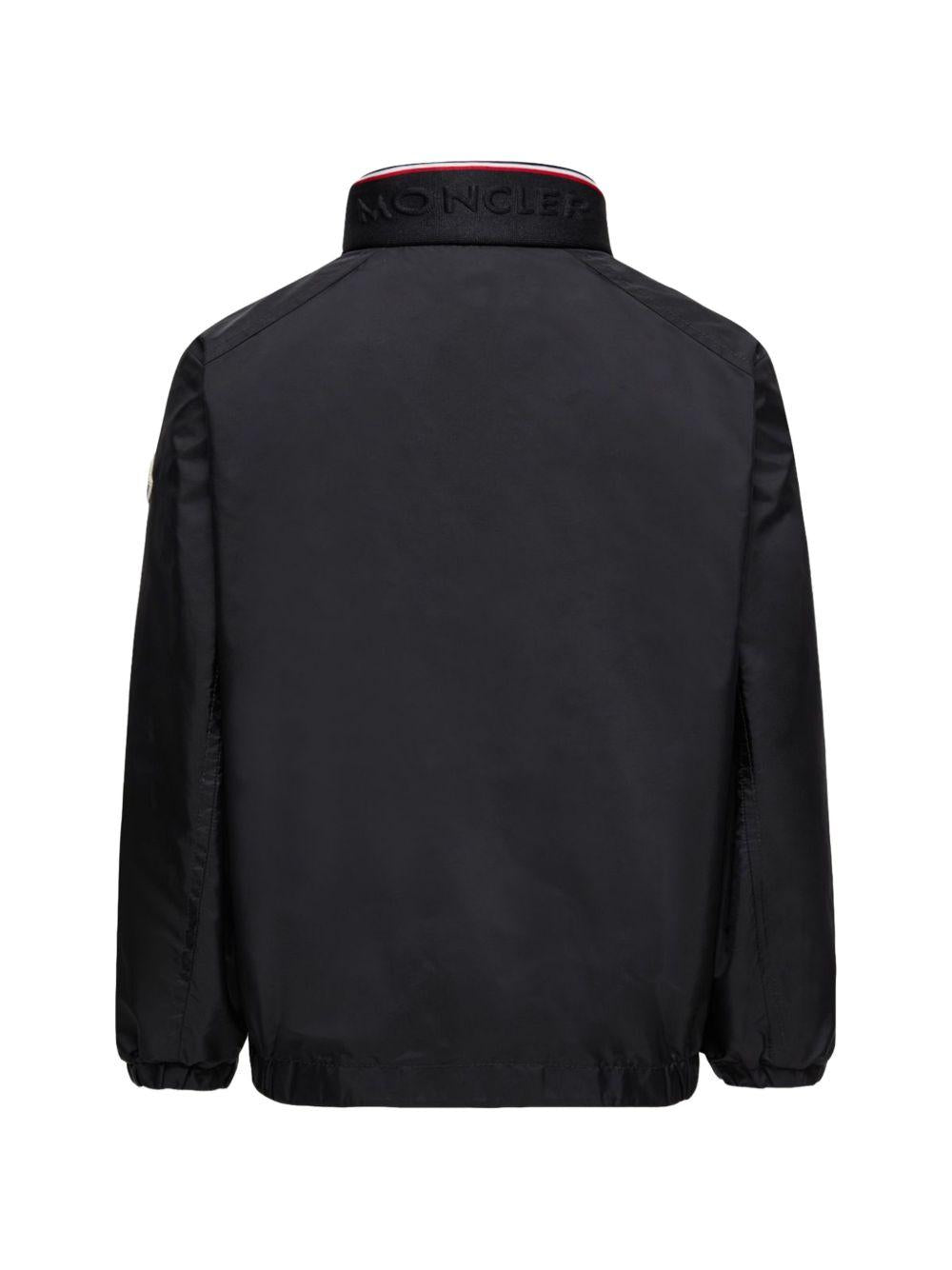 Giubbino per bambino Moncler Enfant nero con applicazione logo L19541A0003953A5E 999 MONCLER KIDS