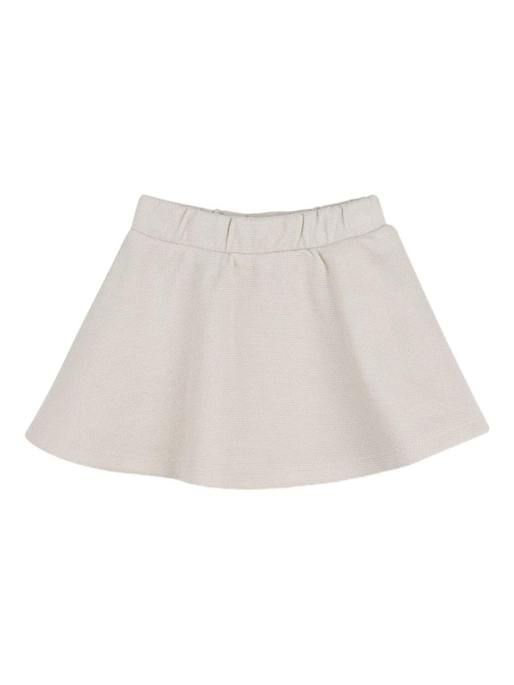 Set t-shirt, giacca e gonna per neonata Michael Kors Kids beige con design svasato R30546 215 MICHAEL KORS KIDS