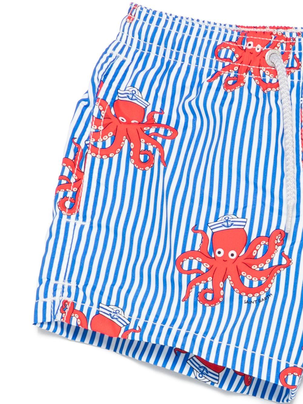 Costume da bagno per bambino MC2 Saint Barth Kids multicolore con stampa polpo JEA0001 02043L MC2 ST. BARTH KIDS