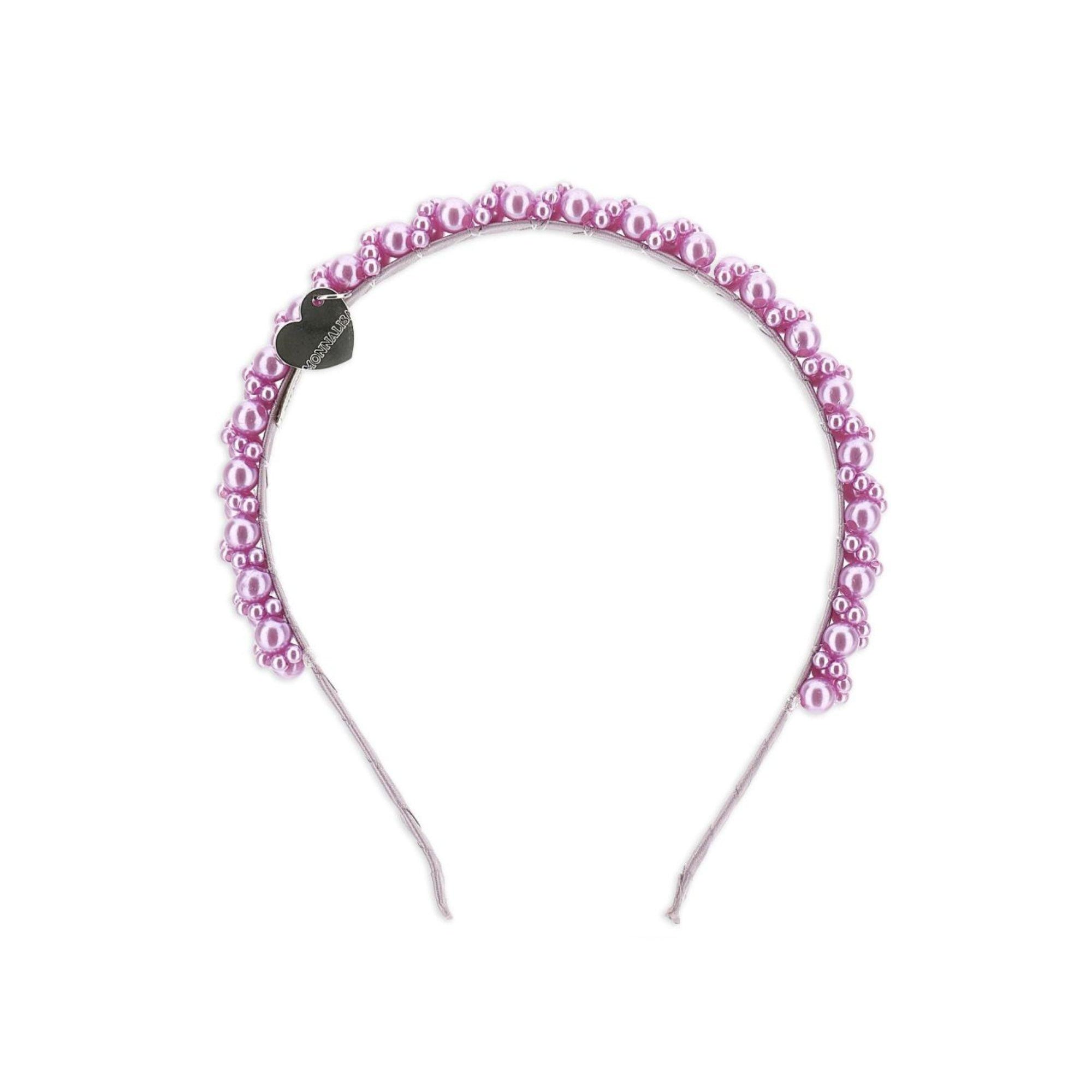 Cerchietto per bambina Monnalisa lilla con decorazione di perle 17G006 7759 0065 MONNALISA KIDS