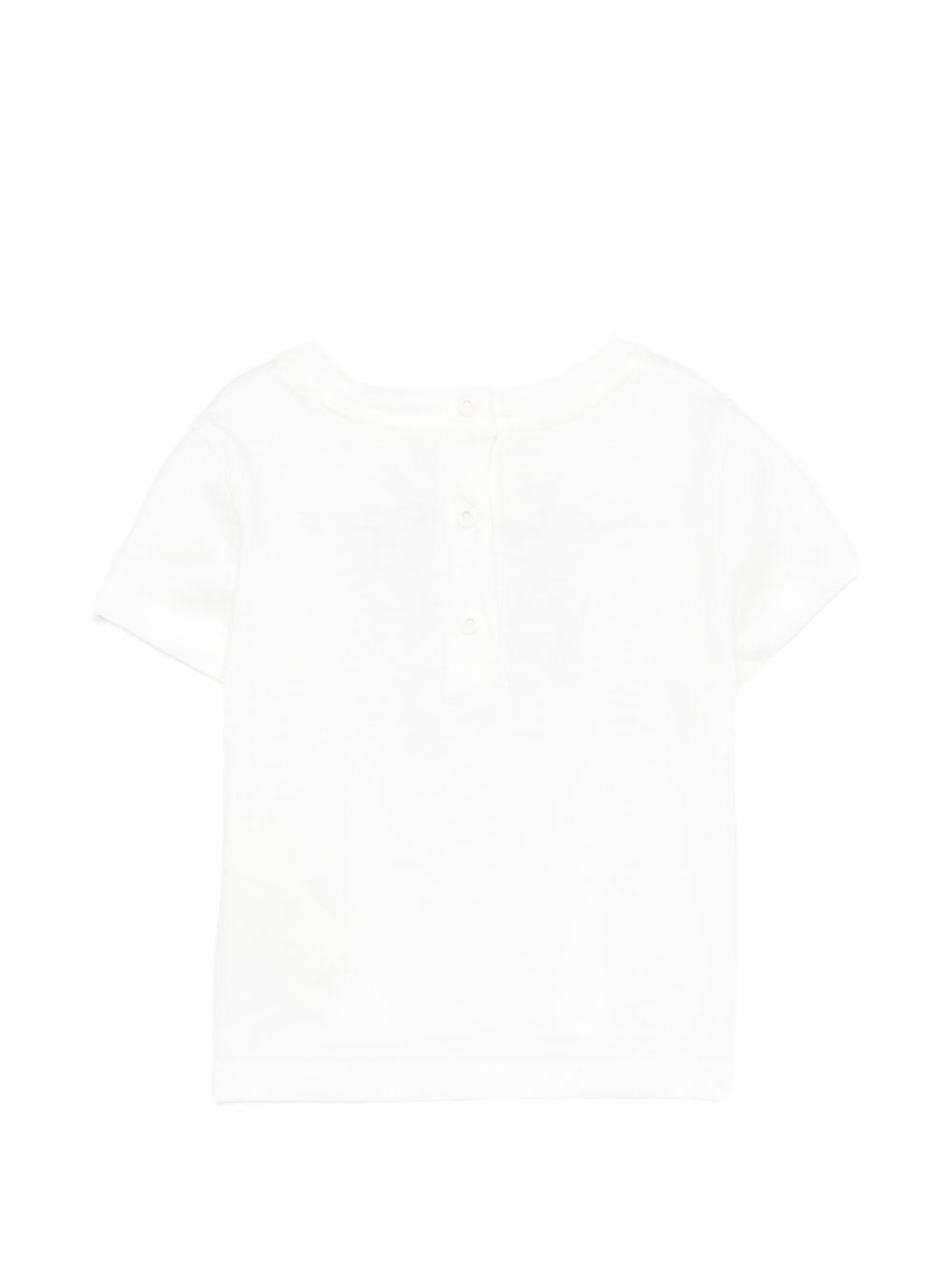 T-shirt per neonato Fendi Kids bianca con stampa grafica BMI284 7AJ F0TU9 FENDI KIDS