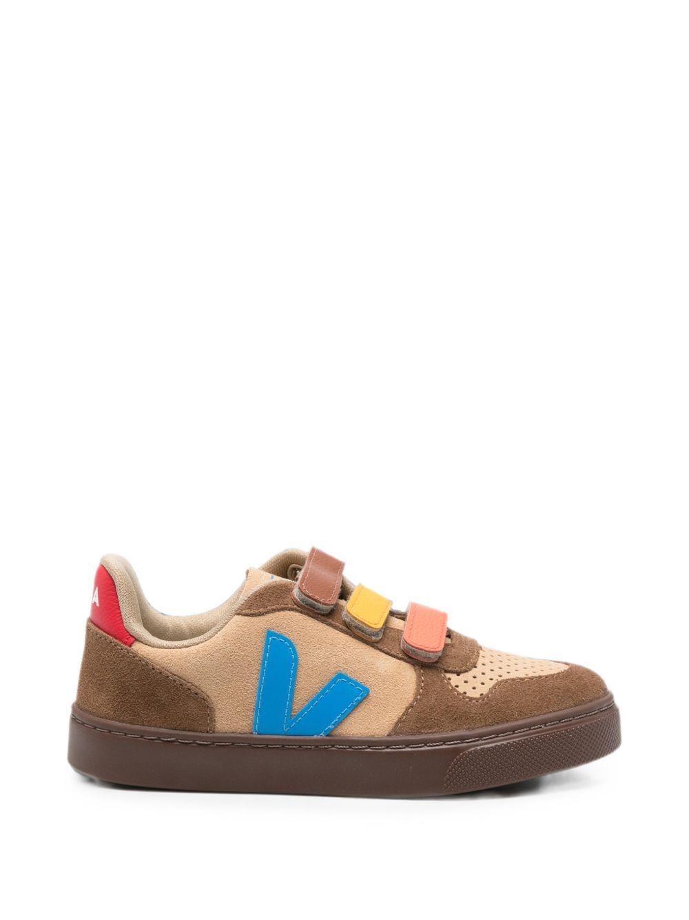 Sneakers per bambini Veja Kids marrone con inserti multicolorati CV0321770 DESERT EGEE BROWN VEJA KIDS