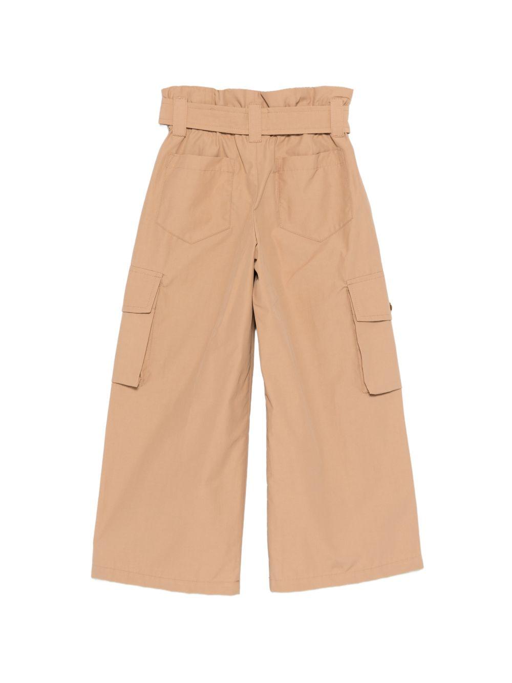 Pantaloni per bambina Balmain Kids marrone con cinta BY6B90 B0094 116 BALMAIN KIDS