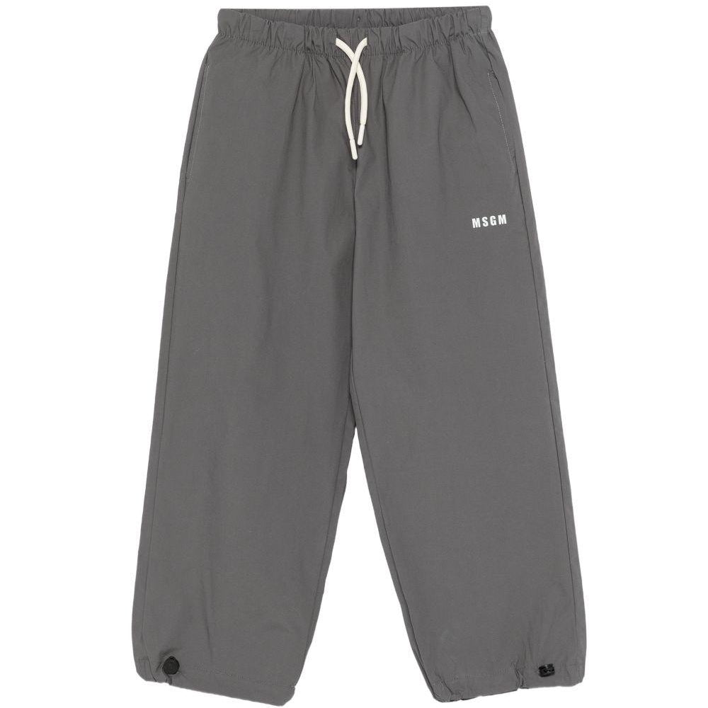 Pantaloni sportivi per bambino MSGM Kids grigi con logo sul davanti S6MSJUPA162 103 MSGM KIDS