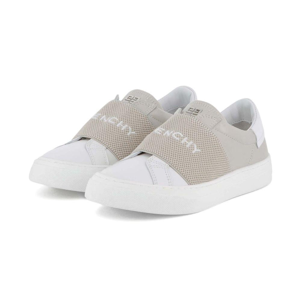 Sneakers per bambina Givenchy Kids beige con scritta con logo H30910 184 GIVENCHY KIDS