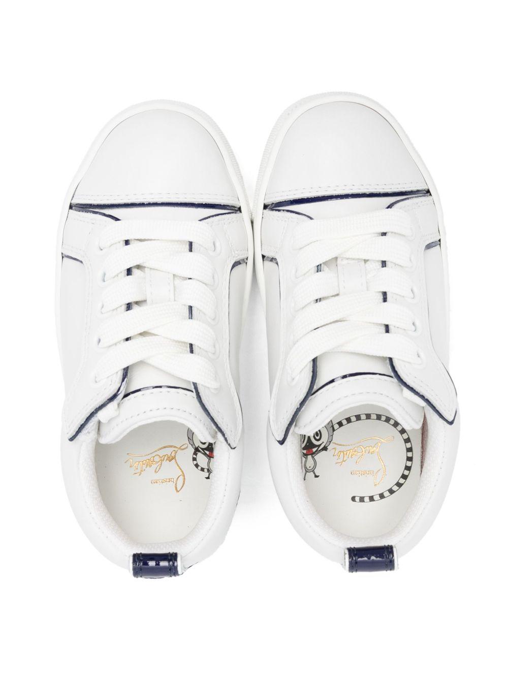 Sneakers Funnyto per bambini Christian Louboutin Kids bianco con inserti 3230558 J589 CHRISTIAN LOUBOUTIN KIDS