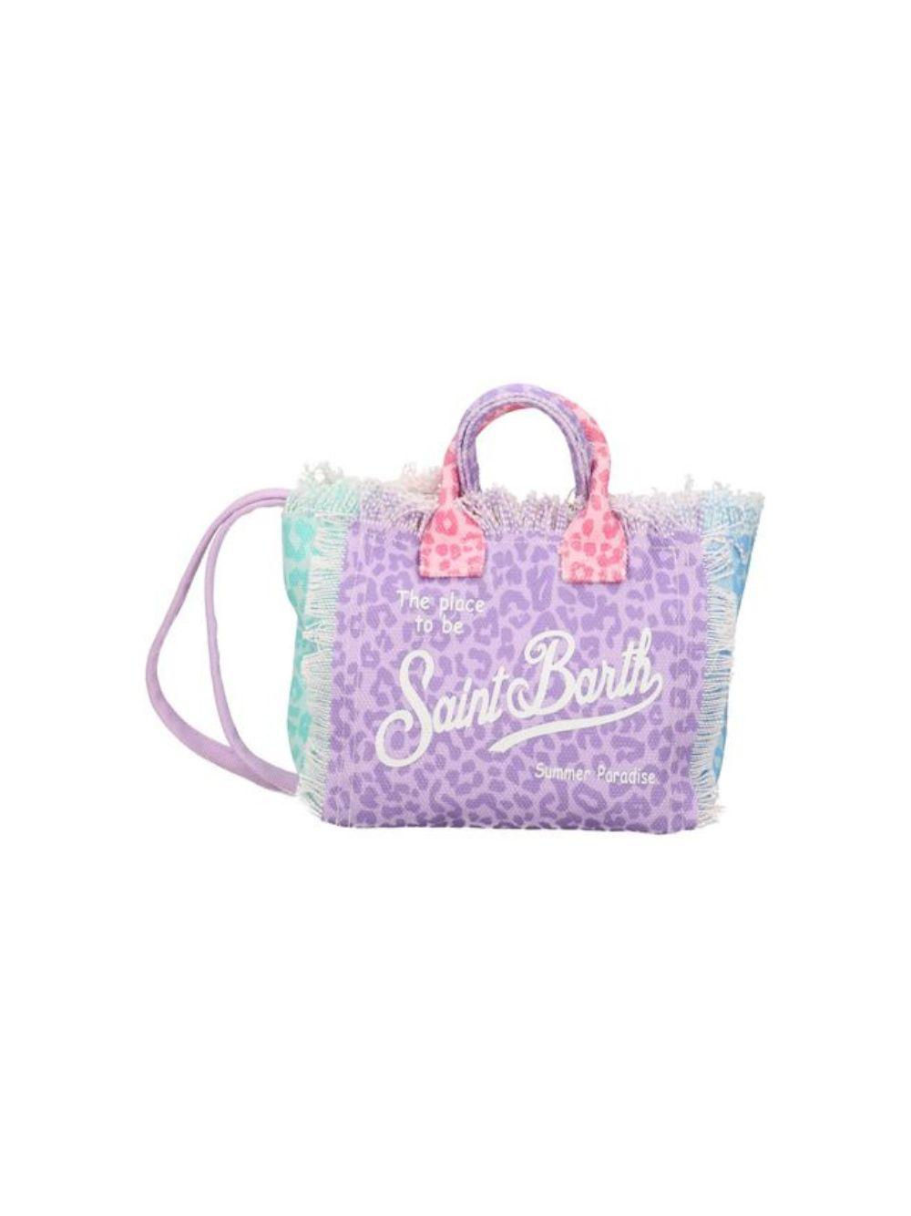 Borsa Vanity Mini MC2 Saint Barth multicolore con stampa grafica animalier VAMI001 03447L MC2 ST. BARTH KIDS